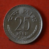 INDIA  25  PAISA  1988   KM# 49,5  -    (Nº04798) - Inde