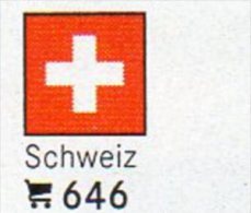 6 Flaggen-Sticker Schweiz In Farbe Pack 7€ Zur Kennzeichnung Von Alben Und Sammlung Firma LINDNER #646 Flag Of Helvetia - Albums, Binders & Pages