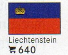 6 Flaggen-Sticker Liechtenstein In Farbe Pack 7€ Zur Kennzeichnung Von Alben+Sammlung Firma LINDNER #640 Flag Fürstentum - Album, Raccoglitori & Fogli