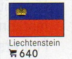 6 Flaggen-Sticker Liechtenstein In Farbe Pack 7€ Zur Kennzeichnung Von Alben+Sammlung Firma LINDNER #640 Flag Fürstentum - Álbumes, Forros Y Hojas