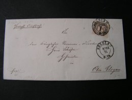 ==  Breslau 1871 Cv. To Ober Glogau - Covers & Documents