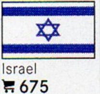 6 Flaggen-Sticker Israel In Farbe Pack 7€ Zur Kennzeichnung Von Alben Und Sammlungen Firma LINDNER #675 Flag Of ISRAELI - Sobres