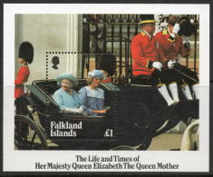 Falkland Islands 1985 - Life & Times Of HM Queen Elizabeth The Queen Mother Miniature Sheet MS509 MNH Cat £3.25 SG2015 - Falklandinseln