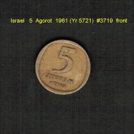 ISRAEL    5  AGOROT  1961 (YR 5721)  (KM # 25) - Israël