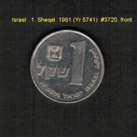 ISRAEL    1  SHEQEL  1981 (YR 5741)  (KM # 111) - Israel