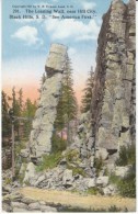 Black Hills SD South Dakota, Leaning Wall Near Hill City SD, C1910s Vintage Postcard - Sonstige & Ohne Zuordnung