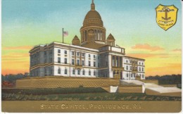 Providence RI Rhode Island, State Capitol Building, Architecture, C1900s Vintage Embossed Postcard - Providence