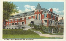 Providence RI Rhode Island, Lyman Gymnasium Brown Universtiy Campus, C1910s Vintage Postcard - Providence