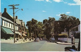 Bristol RI Rhode Island, Hope Street Scene, Auto, C1950s Vintage Postcard - Autres & Non Classés