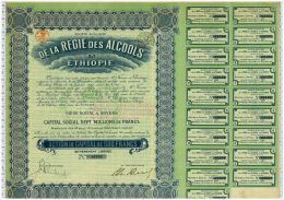 Sté De La Régie Des Alcools En Ethiopie, Siege à Anvers - Agriculture
