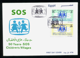 EGYPT / 1999 / SOS / SOS CHILDREN'S VILLAGES / FDC - Cartas & Documentos