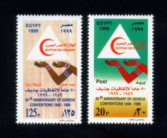 EGYPT / 1999 / MEDICINE / RED CRESCENT / EGYPTOLOGY / GENEVA CONVENTIONS / MNH / VF - Nuovi