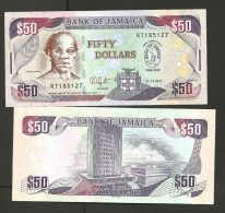 O) 2010 JAMAICA, BANKNOTE, 50 DOLLARS-SAMUEL SHARPE-SAM, BANK OF JAMAICA - Jamaica