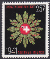 Timbre Militaire Suisse - Timbre Du Soldat - Etichette