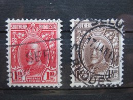 Timbres Rhodésie Du Sud : Roi Georges V   & - Zuid-Rhodesië (...-1964)