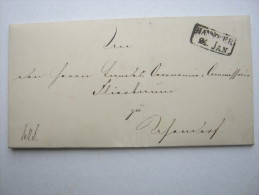 HANNOVER, Stempel Auf Brief Mit Vollem Inhalt Aus 1844 - Precursores