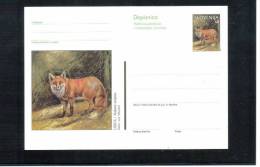 Slowenien / Slovenia Fuchs / Fox Ganzsache / Postcard - Selvaggina