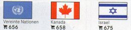 6-Pack Farbe 3x2 Flaggen-Sticker Variabel 7€ Zur Kennzeichnung Von Alben+Sammlungen Firma LINDNER #600 Flag Of The World - Pochettes