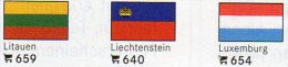 Vario 6-Pack In Farbe 3x2 Flaggen-Sticker 7€ Zur Kennzeichnung Von Alben+Sammlungen Firma LINDNER #600 Flag Of The World - Accessories