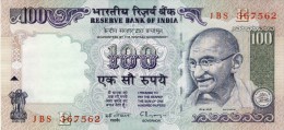 BILLET # INDE # 100 ROUPIES  # PICK 91  # 1996  # NEUF SANS TROU # - Inde