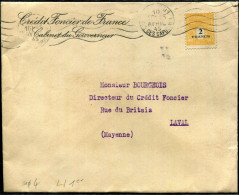 FRANCE - ARC DE TRIOMPHE - N° 709 / LETTRE O.M. PARIS LE 10/4/1945, POUR LAVAL - TB - 1944-45 Arc Of Triomphe