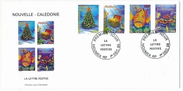 NOUVELLE CALEDONIE - FDC - La Lettre Festive - Noël / Voeux / Fête / Anniversaire - 1998 - FDC