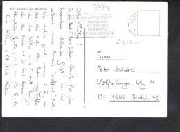 L1120 Annullo A Targa Storia Postale: Anno Europeo Jean Monnet ( Centenario ) Su Card Ascona, Lago Maggiore - Briefe U. Dokumente