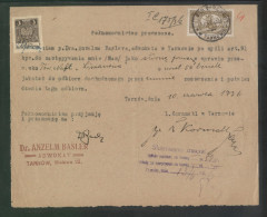 POLAND 1936 POWER OF ATTORNEY WITH 50GR COURT JUDICIAL REVENUE BF#17 & 3ZL GENERAL DUTY REVENUE BF#108 - Revenue Stamps