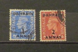 Bahrain 1948 King George  Overprinted 1 Anna And 2 Annas - Bahrein (...-1965)