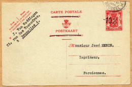 Carte Entier Postal Bruxelles Farciennes - 10 % - 1946 -10%