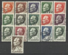 Jugoslavia 1967-68, Effigie Di Tito (o), 16 Valori - Used Stamps