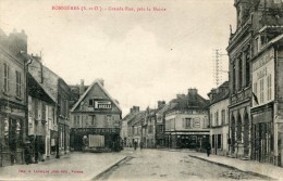 CPA 78 BONNIERES GRANDE RUE PRES DE LA MAIRIE 1918 - Bonnieres Sur Seine