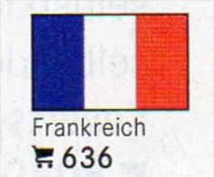 Set 6 Flaggen-Sticker Frankreich In Farbe 7€ Zur Kennzeichnung Von Alben Und Sammlung Firma LINDNER #636 Flag Of FRANCE - Non Classificati