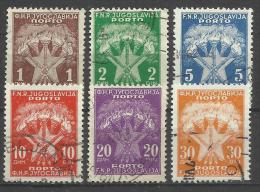 Jugoslavia 1962, Segnatasse (o), 6 Valori - Used Stamps