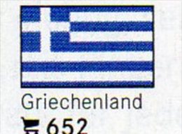 Set 6 Flaggen-Sticker Griechenland In Farbe 7€ Zur Kennzeichnung Von Alben+ Sammlungen Firma LINDNER #652 Flag Of GREECE - Unclassified