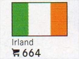 Set 6 Flaggen-Sticker Irland In Farbe 7€ Zur Kennzeichnung Von Alben Und Sammlungen Firma LINDNER #664 Flag Of EIRE - Accessori