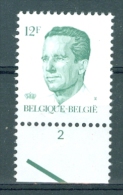 BELGIE - OBP Nr 2113 P5a Met Plaatbummer 2 - Koning Boudewijn Type Velghe - MNH** - 1981-1990 Velghe