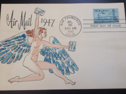 USA, 1947 Vintage Limited Edition FDC - Air Mail First Day Of Issue - 1941-1950