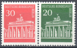 Germany - Berlin 1966 Mi W  42 ** - Siehe Scan - Se-Tenant