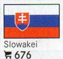 Pack 6 Flaggen-Sticker Slowakei In Farbe 7€ Zur Kennzeichnung Von Alben+ Sammlungen Firma LINDNER #676 Flag Of SLOVENSKO - Accessori