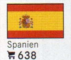 Set 6 Flaggen-Sticker Spanien In Farbe 7€ Zur Kennzeichnung Von Alben Und Sammlungen Firma LINDNER #638 Flag Of ESPANA - Accessoires