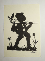 (4/3/3) AK "Hoffnung" Scherenschnitt-Motiv Von Jo Valler - Scherenschnitt - Silhouette