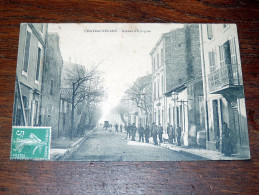 Carte Postale Ancienne : CHATEAURENARD :CHATEAURENARD : Avenue D' Eyragues , Animé RARE - Chateaurenard