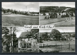 (0593) Gruß Aus Eich (Sa.)/ Mehrbildkarte S/w - Gel. 1971 - DDR - 14/4492 N  A 3/69  D 9101 - Verl. Erhard Neubert - Vogtland