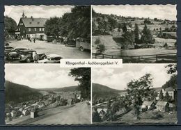 (0595) Klingenthal - Aschberggebiet / Oldtimer/ Mehrbildkarte S/w - Echt Foto - Gel. Ca. 1957 -  DDR - T 136/57 - Klingenthal