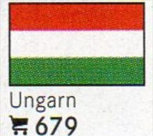 Set 6 Flaggen-Sticker Ungarn In Farbe 7€ Zur Kennzeichnung Von Alben Und Sammlungen Firma LINDNER #679 Flag Of HUNGARY - Toebehoren