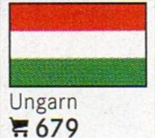 Set 6 Flaggen-Sticker Ungarn In Farbe 7€ Zur Kennzeichnung Von Alben Und Sammlungen Firma LINDNER #679 Flag Of HUNGARY - Accessories