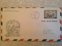 Canada, 1934 FFC - Canada Air Mail-First Official Flight, Kenora-Red Lake - First Flight Covers