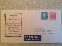 Canada, 1951 FDC - Honouring The William Lyon MacKenzie King - ....-1951