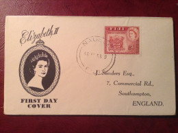 GB-Fiji, 1953 FDC - Royal Visit 1953 - Fidji (...-1970)